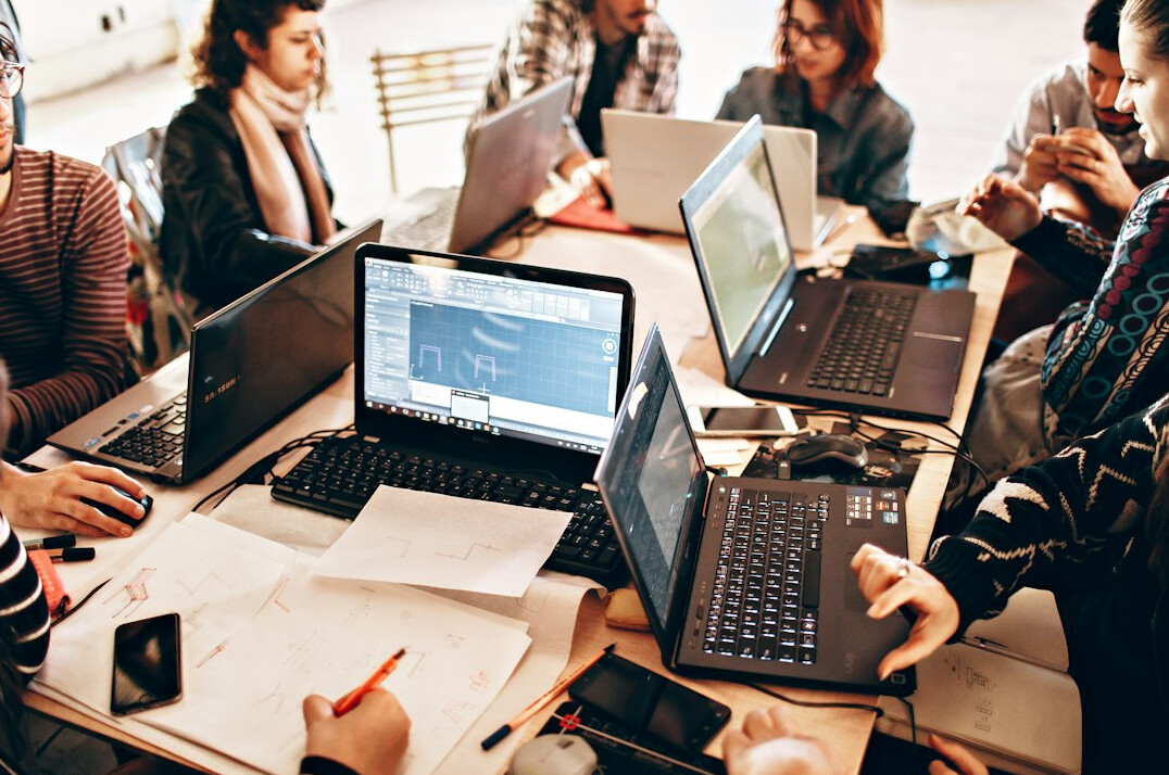 corporate programmers collaborating