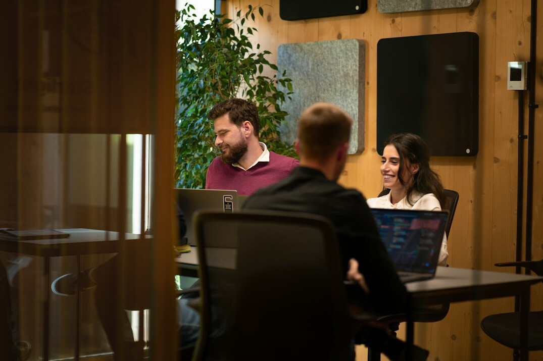 programmers collaborating in office