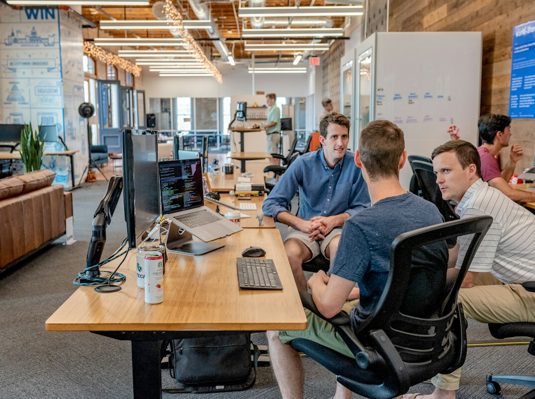 team of programmers collaborating