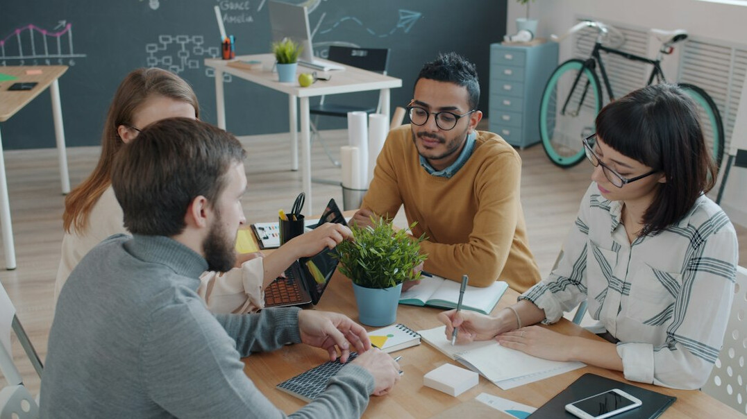 diverse team brainstorming
